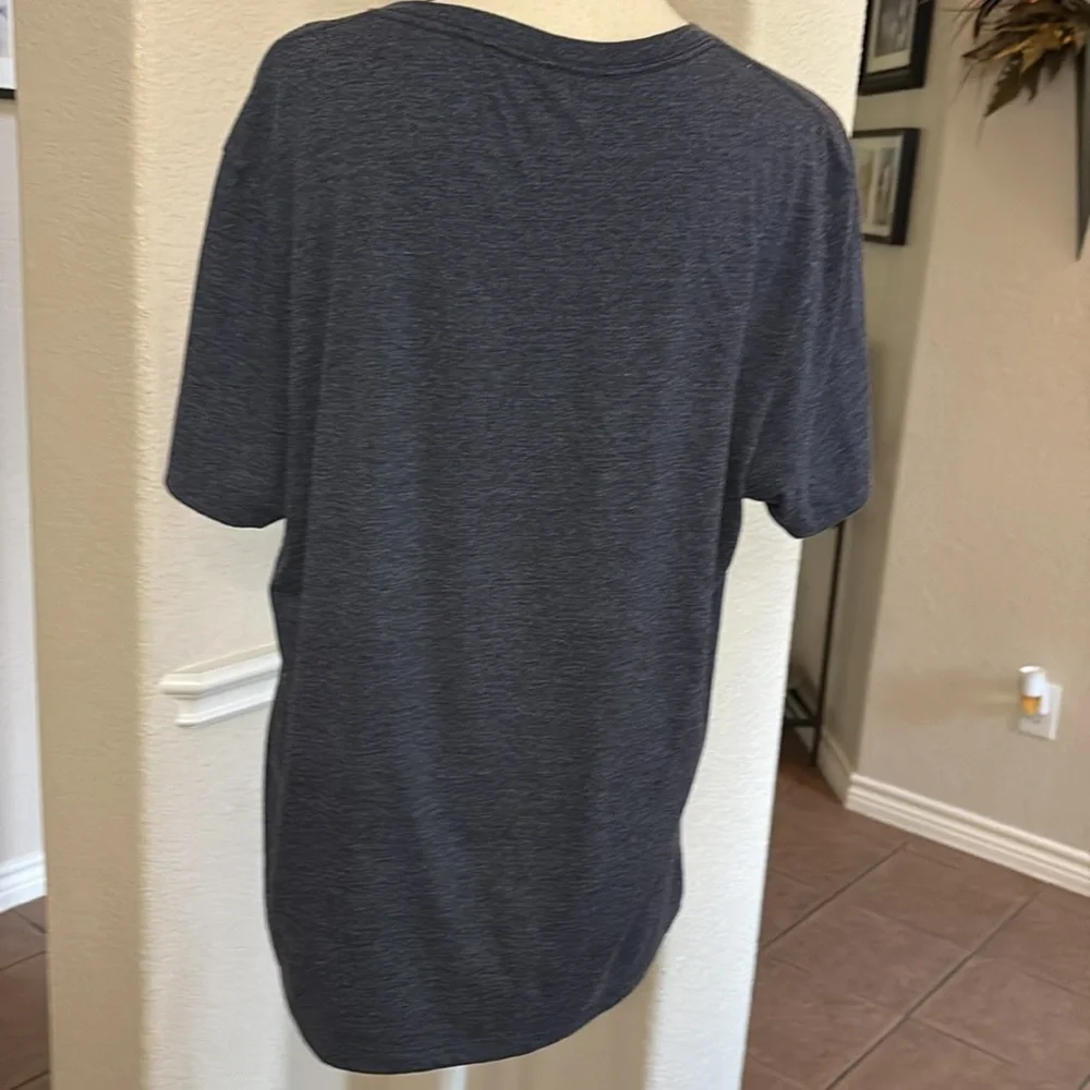 J.Crew essential tee blue heathered short sleeve cotton T-shirt Size L